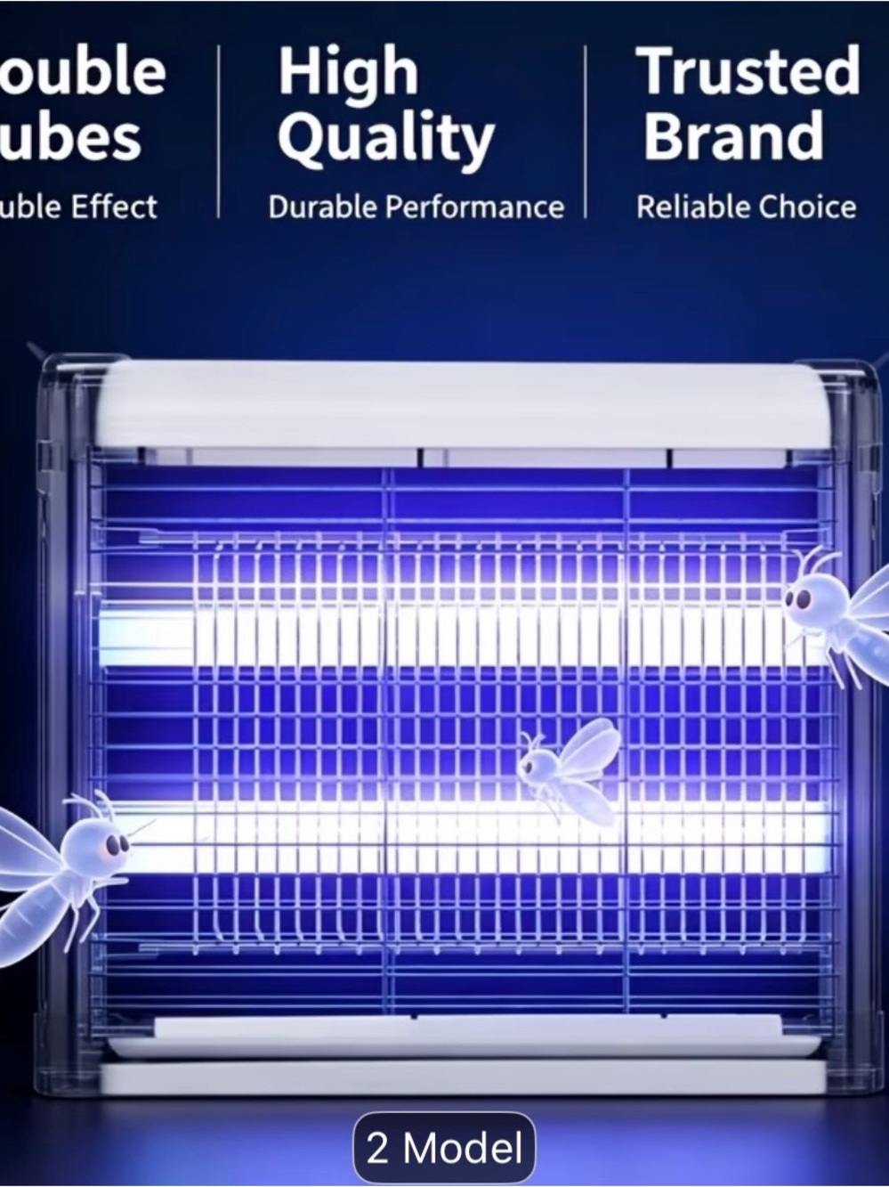 Electric Bug Zapper Racket - Purple Insect Eliminator - Picture 5 of 5